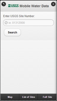 Site search screen